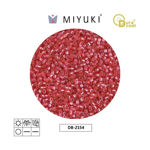 [26070] Miyuki delica 11/0 DB2154 dura silver ld hibiscus x 50g