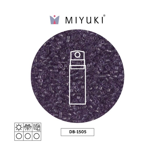 [31122] Miyuki delica 11/0 DB1105 transparent light amethyst x 10g