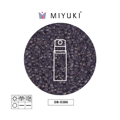 [31282] Miyuki delica 11/0 DB0386 transparent dried lavender satin x 10g