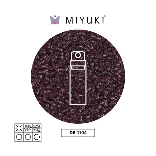 [29883] Miyuki delica 11/0 DB1104 transparent mauve x 10g