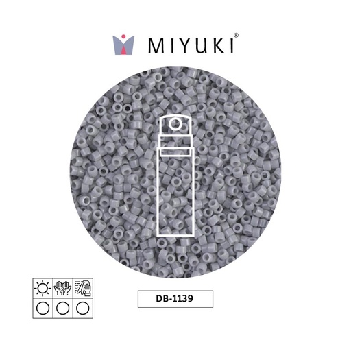 [15342] Miyuki delica 11/0 DB1139 opaque ghost grey x 10g