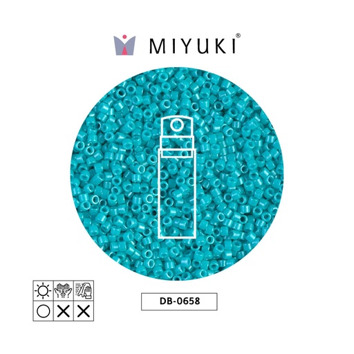 [29606] Miyuki delica 11/0 DB0658 op turquoise green x 10g