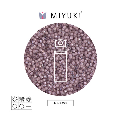 [22116] Miyuki delica 11/0 DB1791 white amethyst AB x 10g