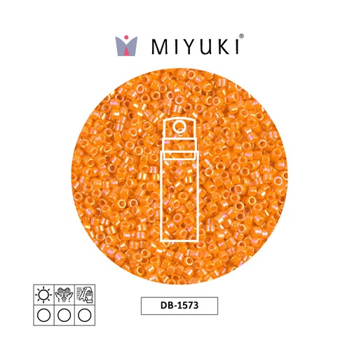 [25148] Miyuki delica 11/0 DB1573 opaque mandarin AB x 10g