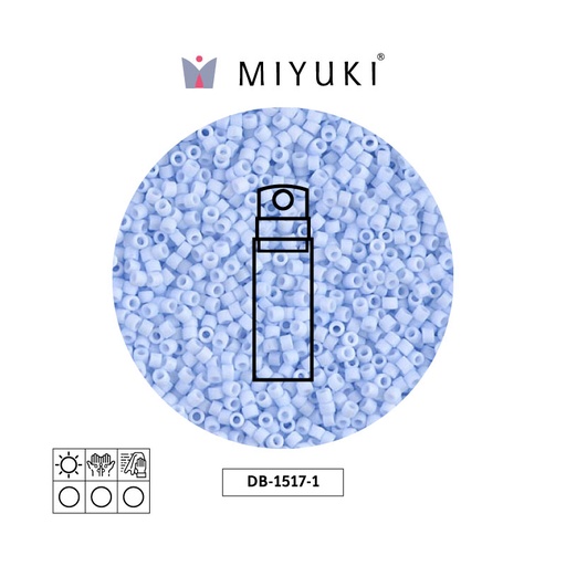 [11729] Miyuki delica 11/0 DB1517-1 matte opaque light sky blue x 10g