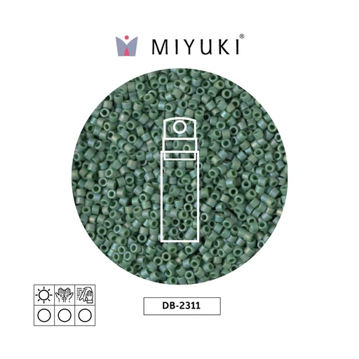 [30026] Miyuki delica 11/0 DB2311 op turtle green AB x 10g