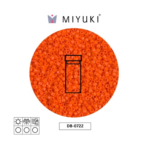 [16269] Miyuki delica 11/0 DB0722 opaque orange x 3g