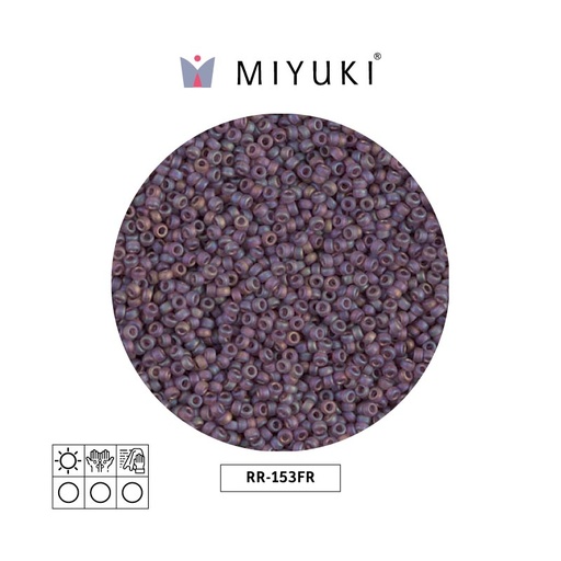 [24602] Mostacilla Miyuki rocalla 11/0 RR0153FR dark smpky amethyst matte AB x 250g