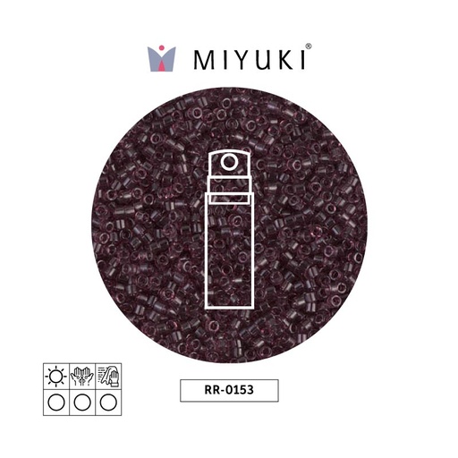 [24132] Mostacilla Miyuki rocalla 11/0 RR0153 dark smoky amethyst x 10g