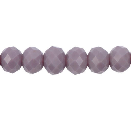 [20336] Murano rondela facetada 8mm morado mate 96 x 65unds