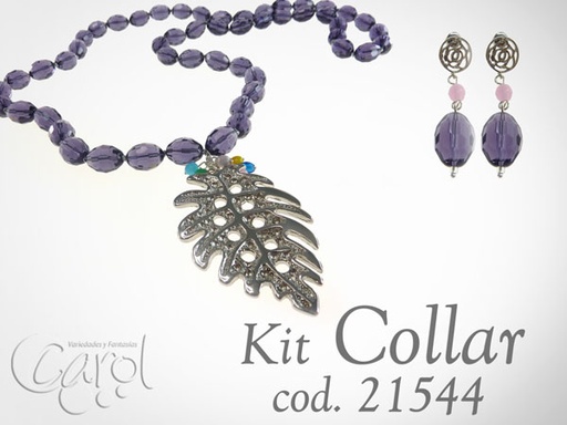 [21545] Collar murano hojarota x und